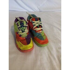 Puma LaMelo Ball MB1 Be You JR Shoes Size 2.5C Green Gecko/Red Blast